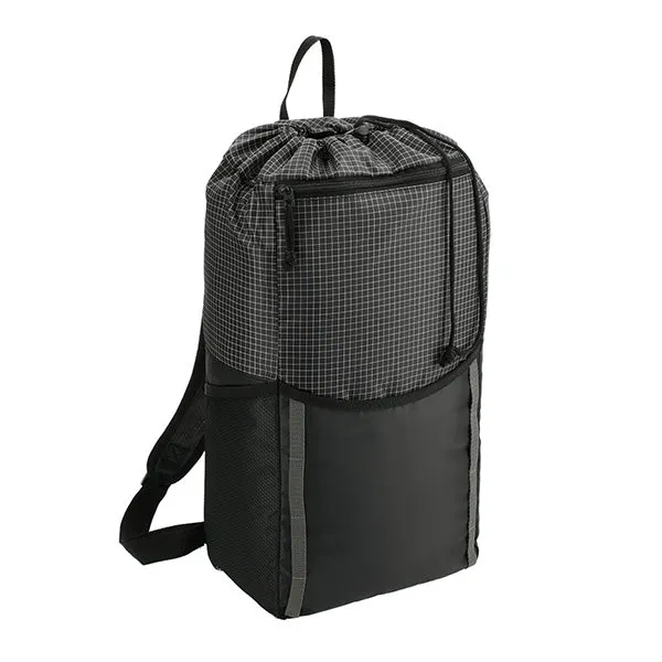 14L Grid Drawstring Backpack (Q625622)