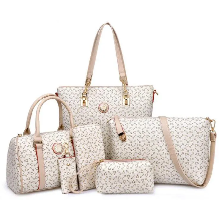 6-Piece Set: Women's Shoulder Bags Luxury Totes