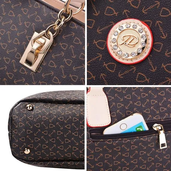 6-Piece Set: Women's Shoulder Bags Luxury Totes