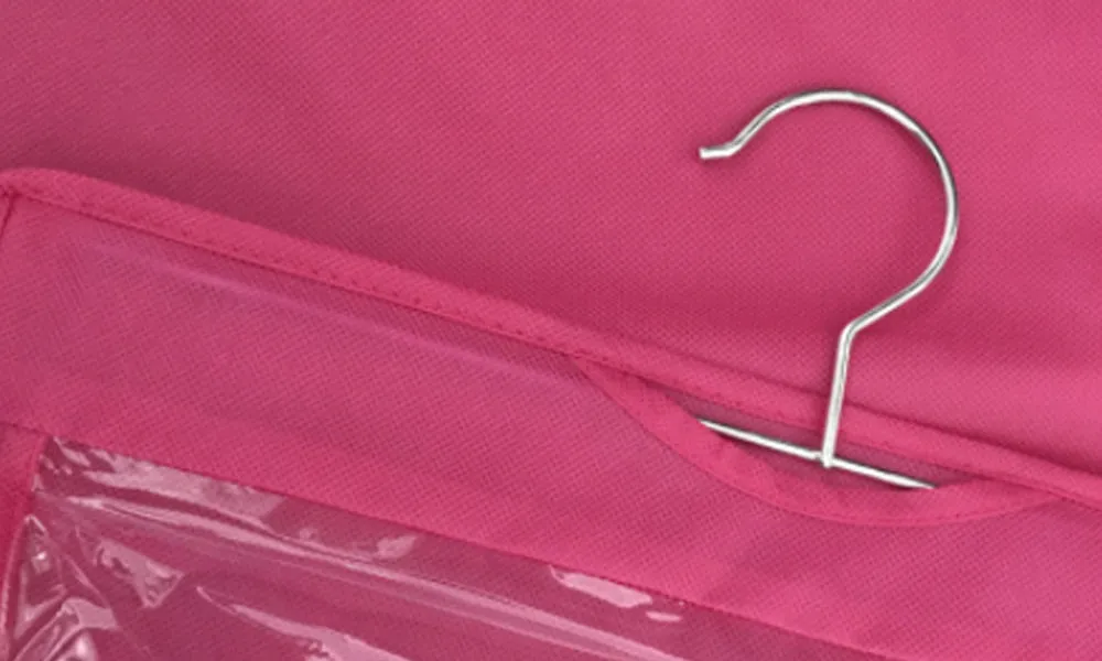6-Pocket Shelf Bags Handbags Hanging Organizer Storage Closet Rack Hanger