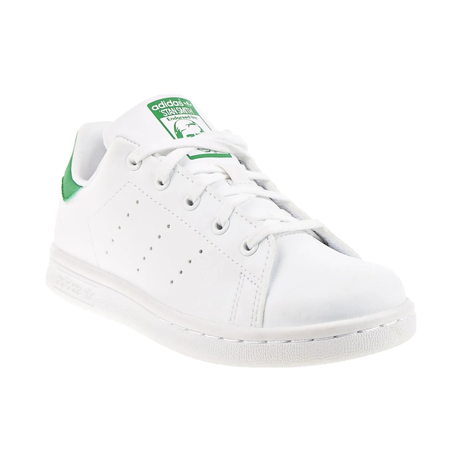 Adidas Stan Smith Little Kids' Shoes Cloud White/Green