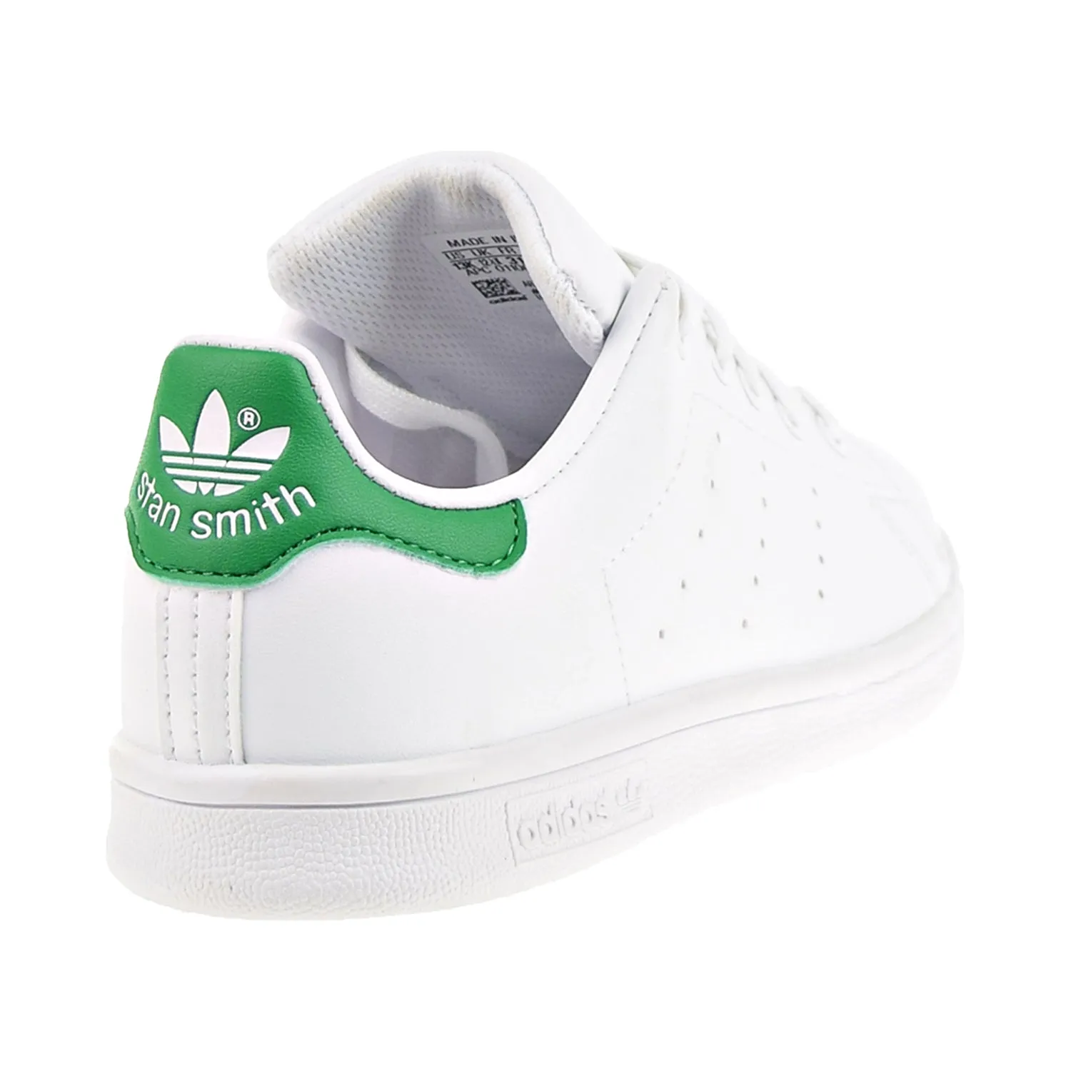 Adidas Stan Smith Little Kids' Shoes Cloud White/Green