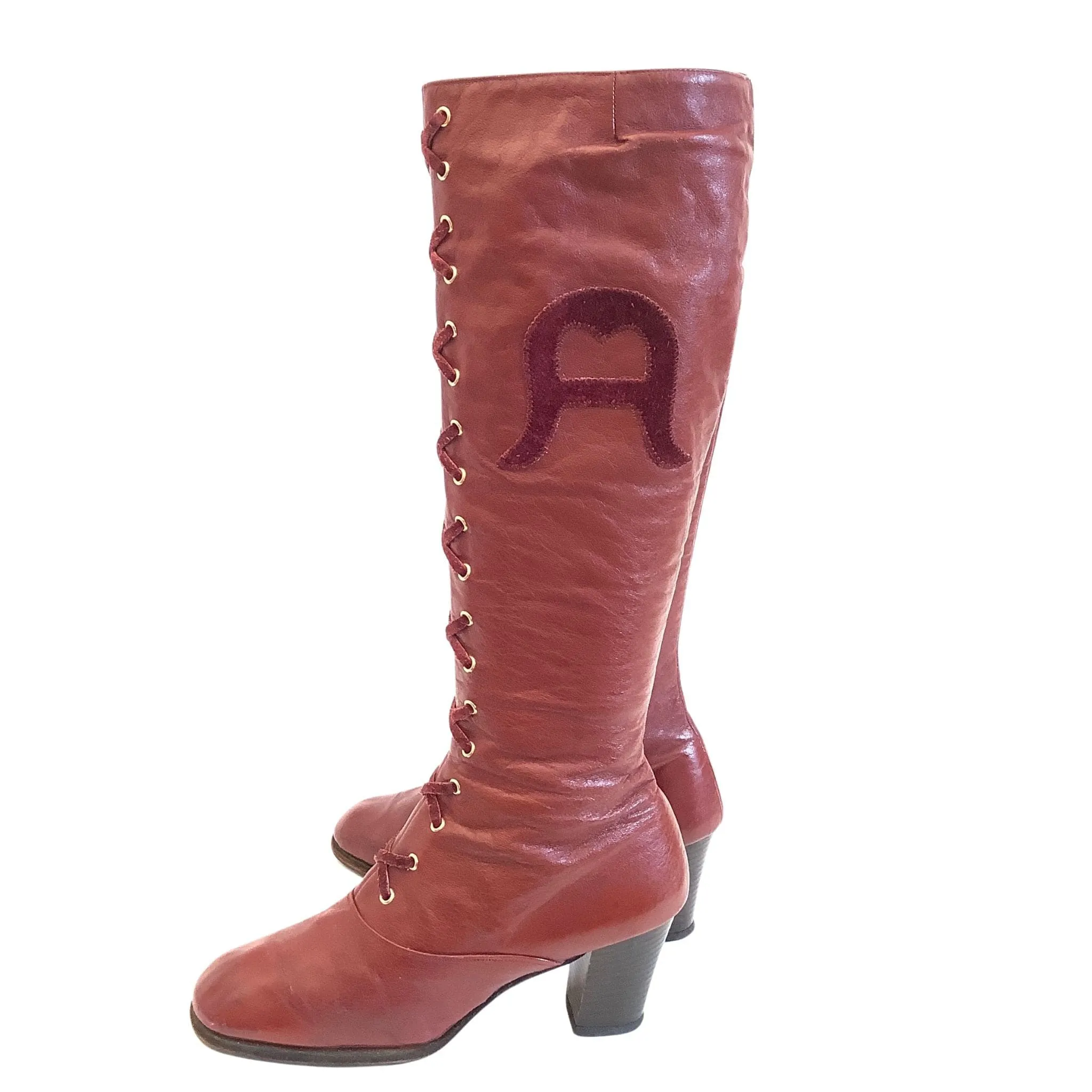 Aigner Corset Laced Boots