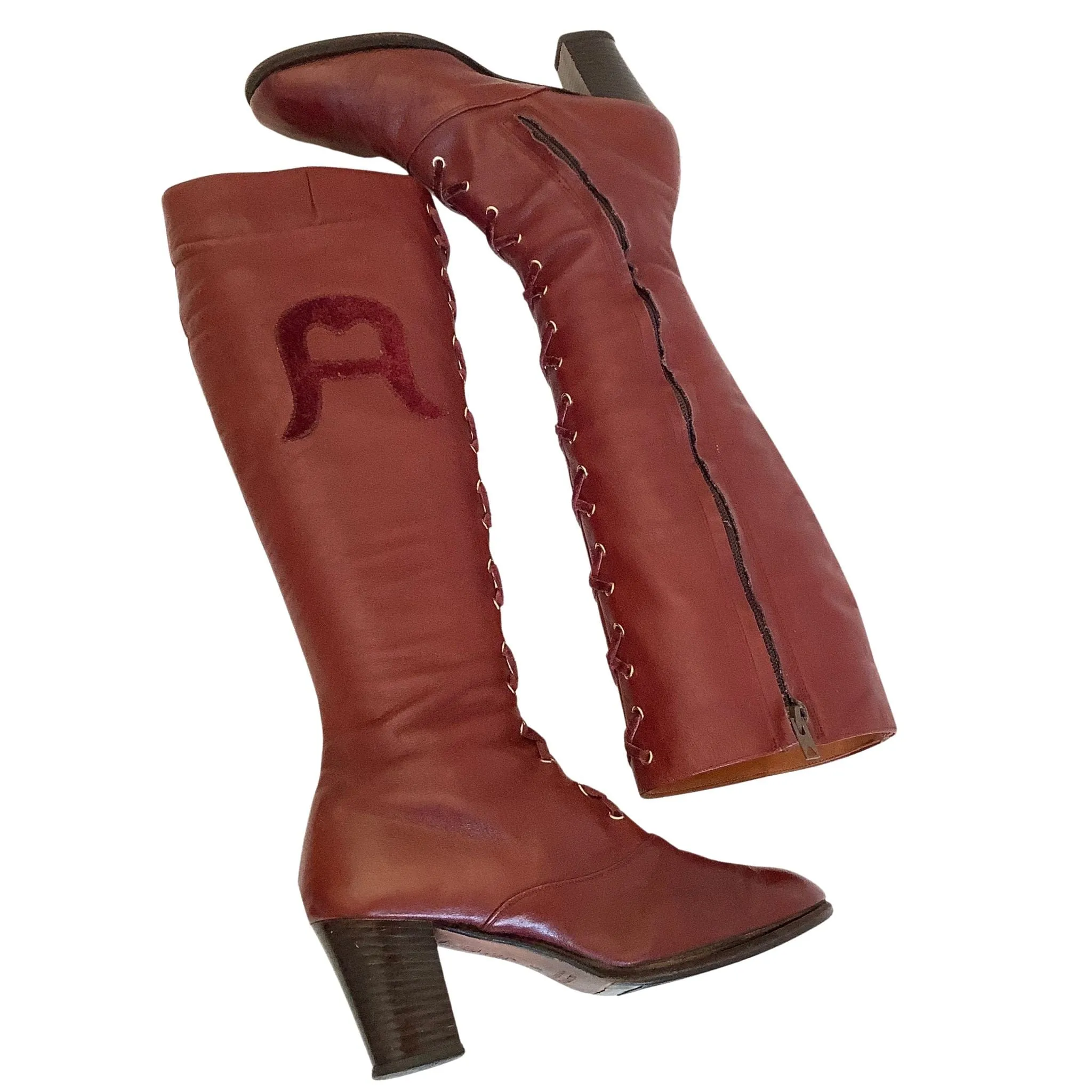 Aigner Corset Laced Boots