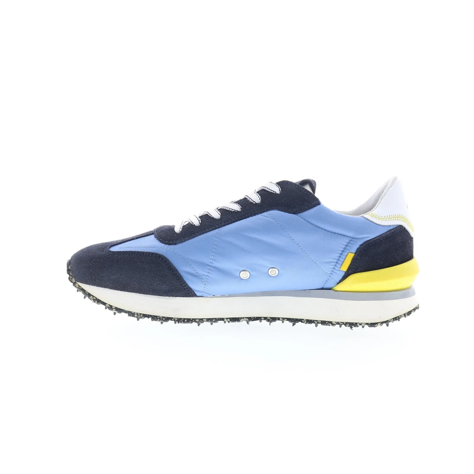Ambitious 11538 Mens Blue Suede Lace Up Lifestyle Sneakers Shoes