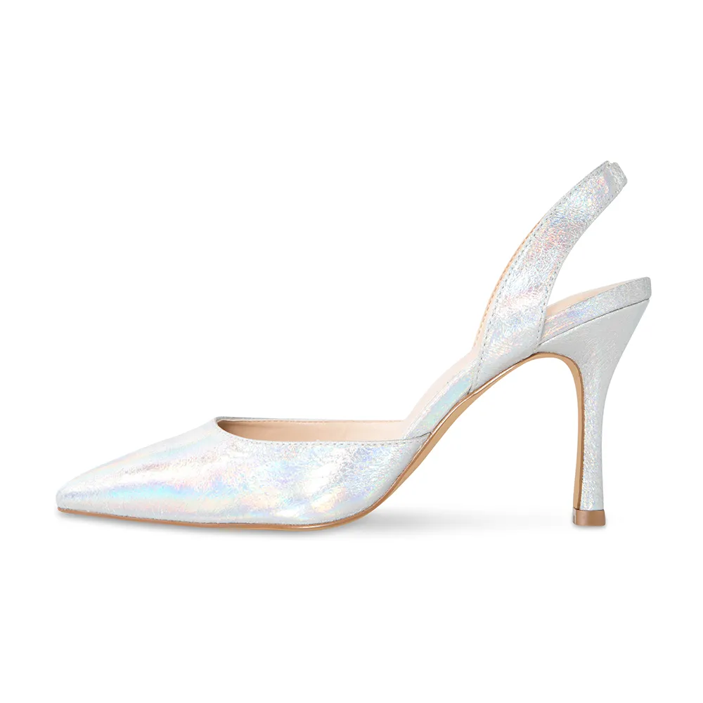 Audrey Vegan Hologram Slingback Pumps