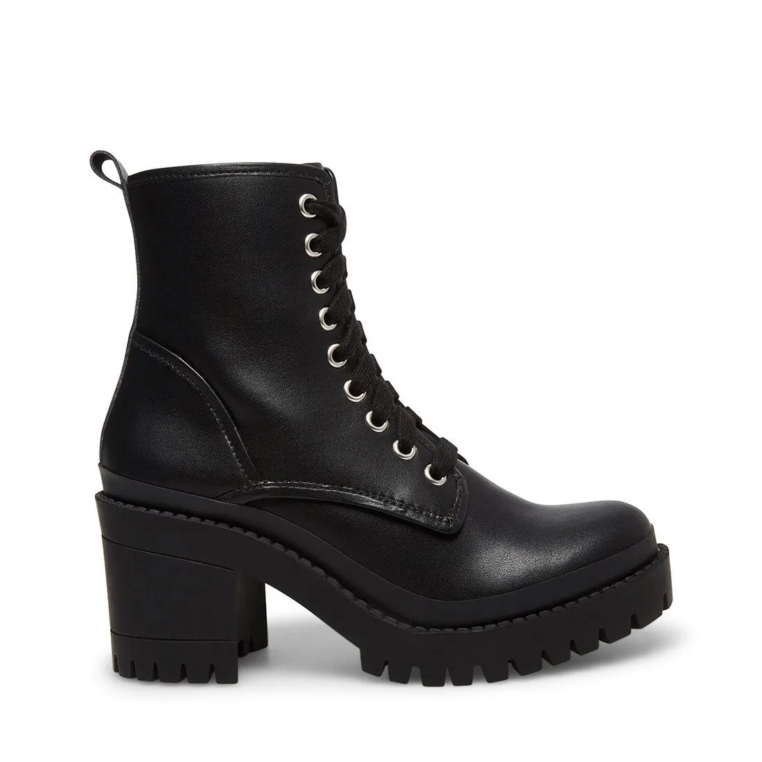 BLOOMED BLACK LEATHER