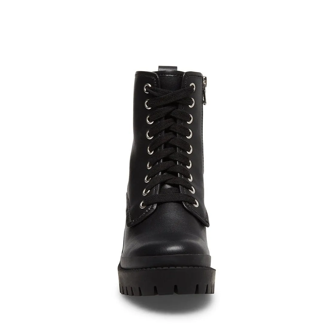 BLOOMED BLACK LEATHER