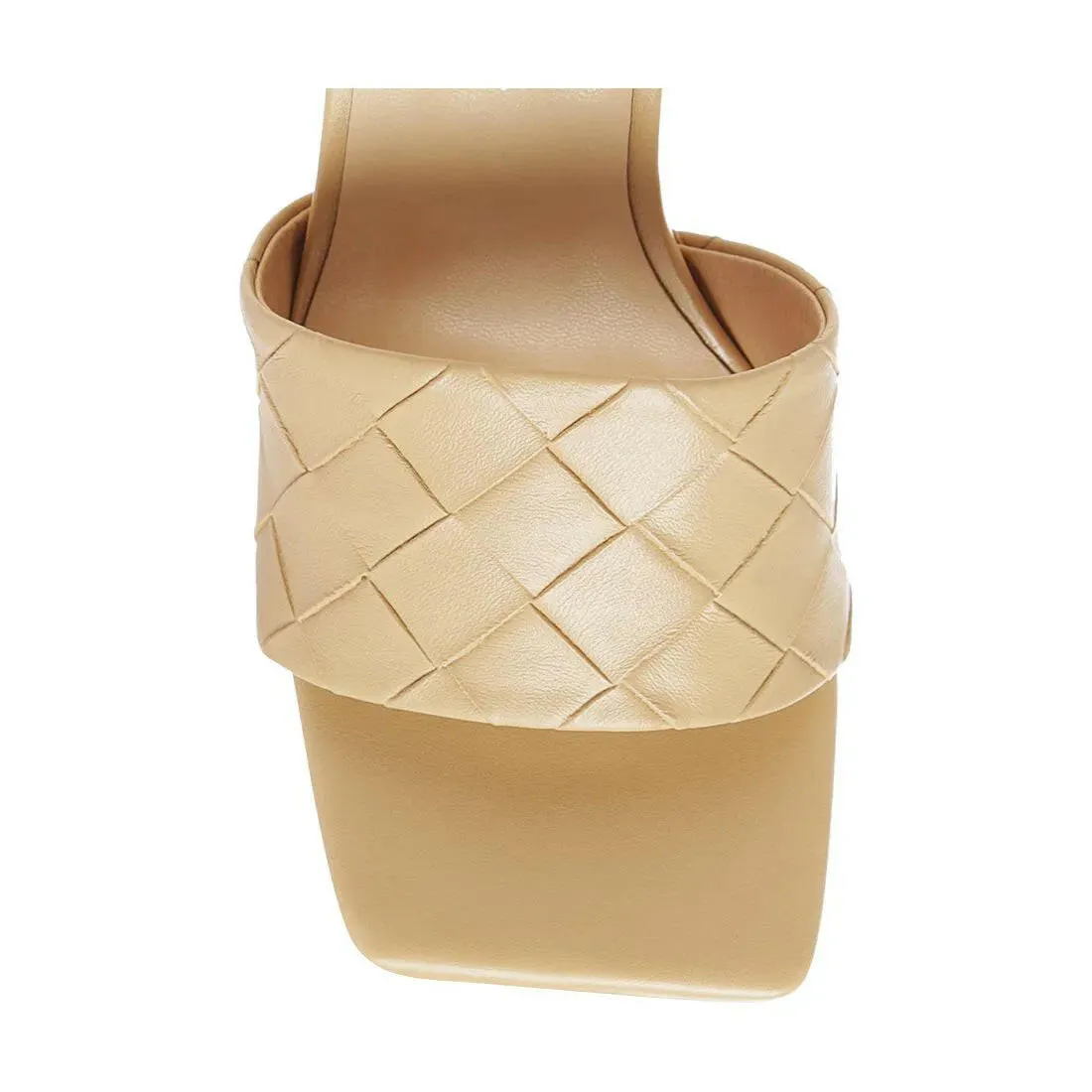Carmen Woven Strap Mid Heel Sandals
