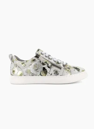 Cassini Women's Moscow Sneakers- Green Garden