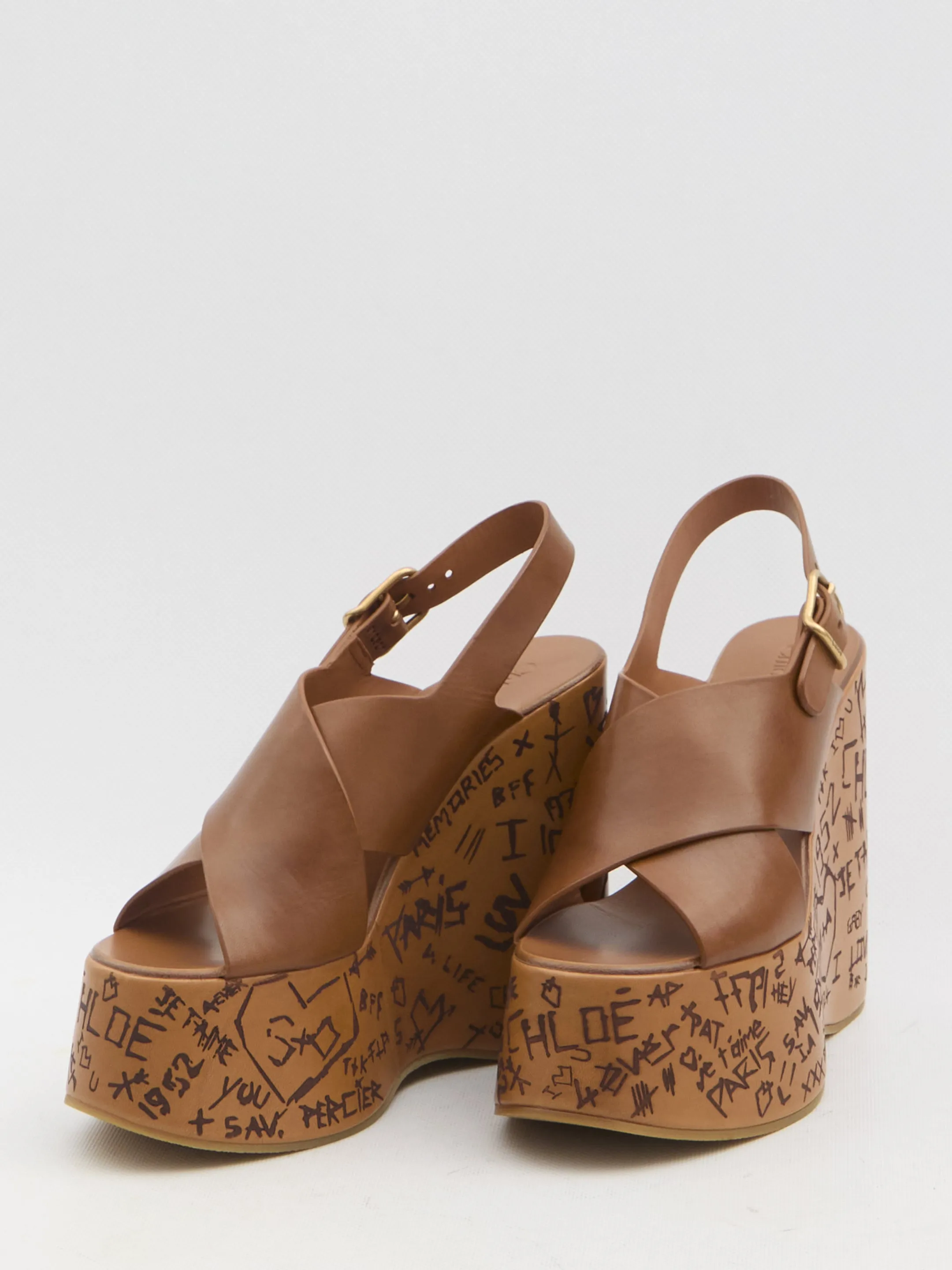 Chloe Maxime Wedge Sandals