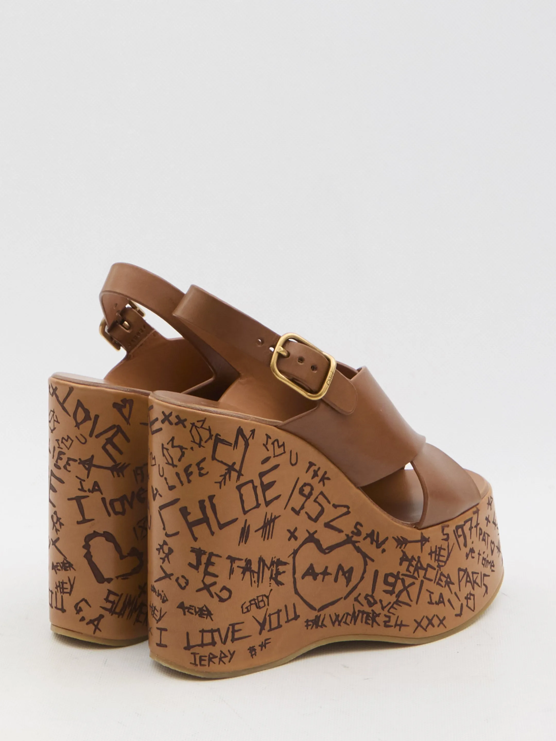 Chloe Maxime Wedge Sandals