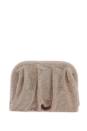 compact pleated light gold rhinestone evening bag SS25011 SHINE ON YOU CRAZY DIAMOND LIGHT GOLD