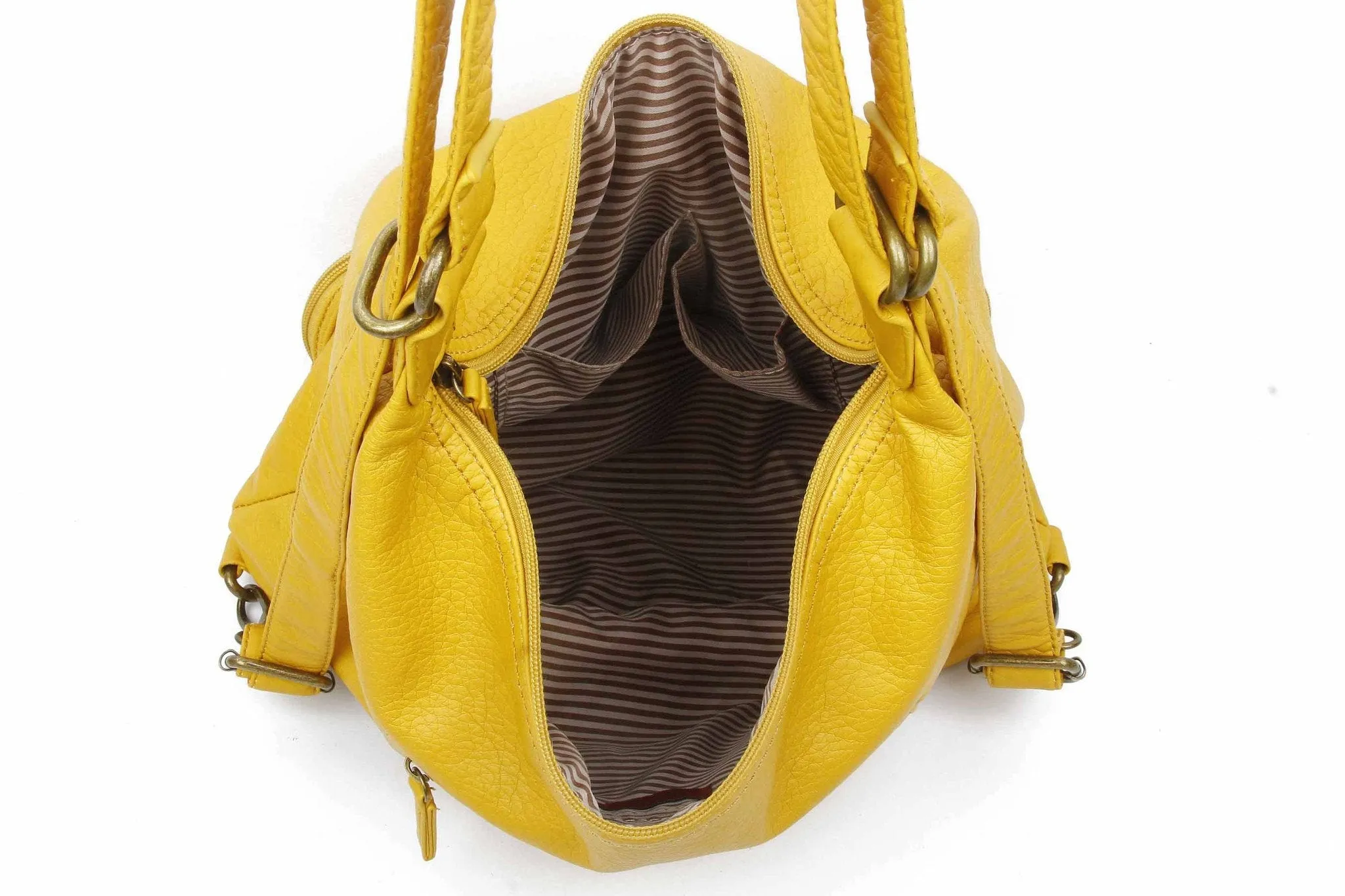 Convertible Crossbody Backpack - Mustard