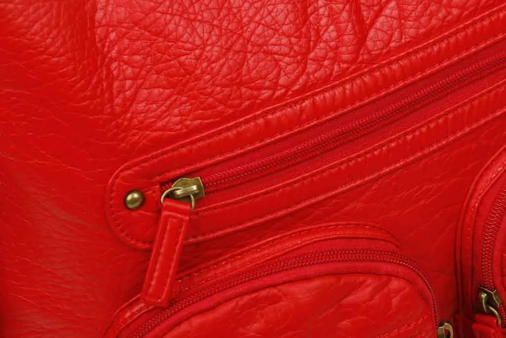 Convertible Crossbody Backpack - Red
