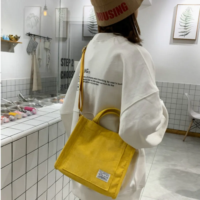 Corduroy Ladies Bag New Trend Single Shoulder Bag Solid Color