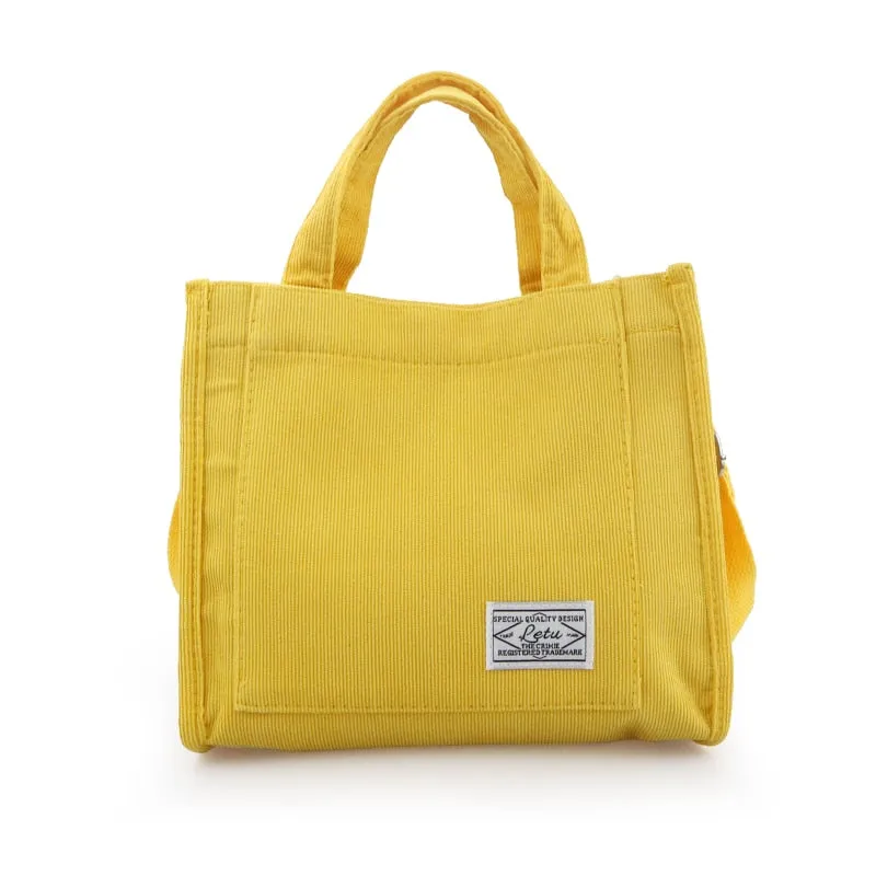 Corduroy Ladies Bag New Trend Single Shoulder Bag Solid Color