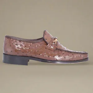 Crockett & Jones Glace Kid - Brown Slip-On (Genuine Leather Upper and Sole)