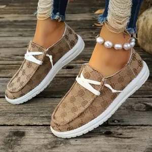 Dames zomer loafer-light slip-on schoenen met bloemenpatronen