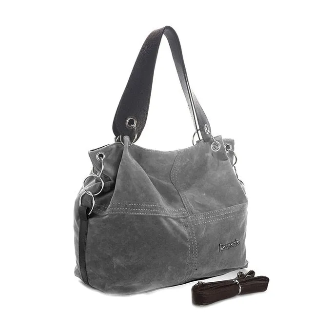 Daunavia Brand Handbag Women Shoulder Bag Female Large Tote Bag Soft Corduroy Leather Bag Crossbody