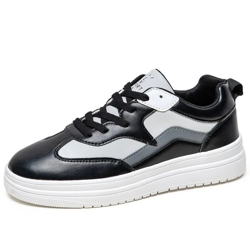 Designer Men Shoes Platform Casual Sneakers Men Vulcanized Shoes Thick-soled Skateboarding Shoes Zapatos Hombre