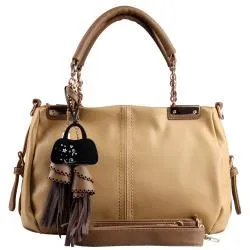 Designer Tassel Leather Handbag for Women