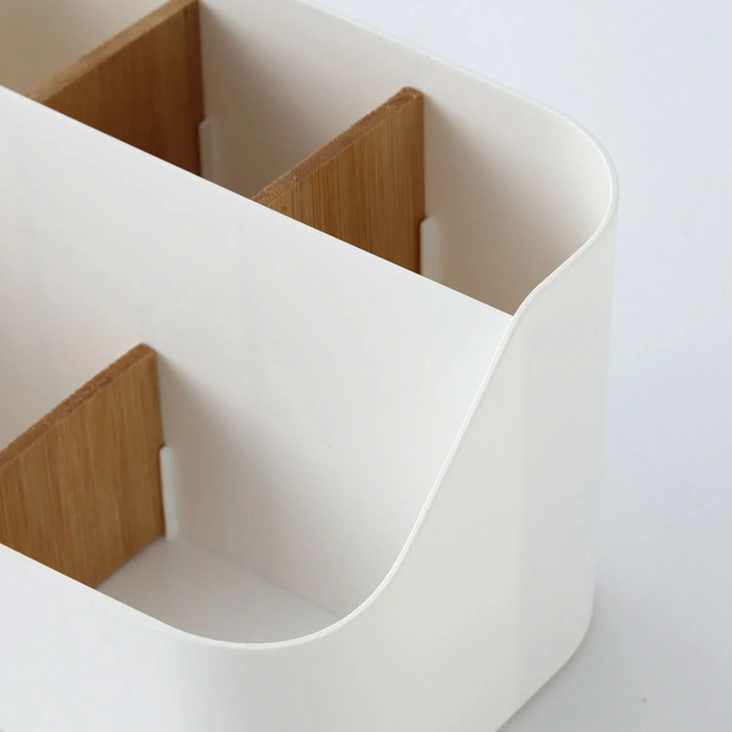 Desktop Organizer Storage Box - Ivory
