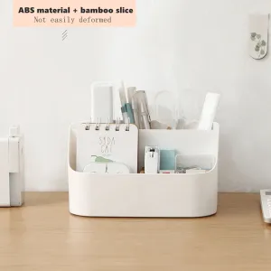 Desktop Organizer Storage Box - Ivory