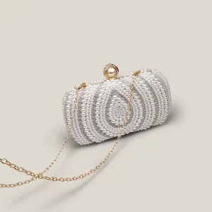 Diamond Pearl High-End Bridal Wedding Women's Clutch Bag