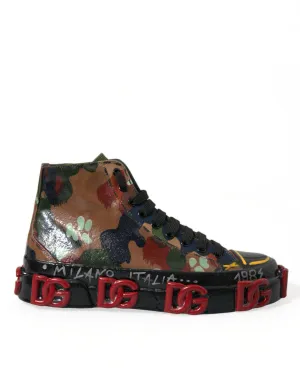 Dolce & Gabbana High Top camouflage Sneakers