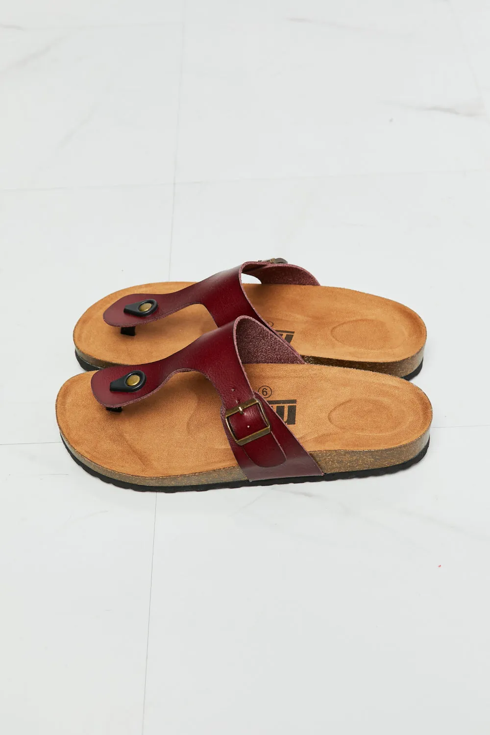 Drift Away T-Strap Sandal in Brown