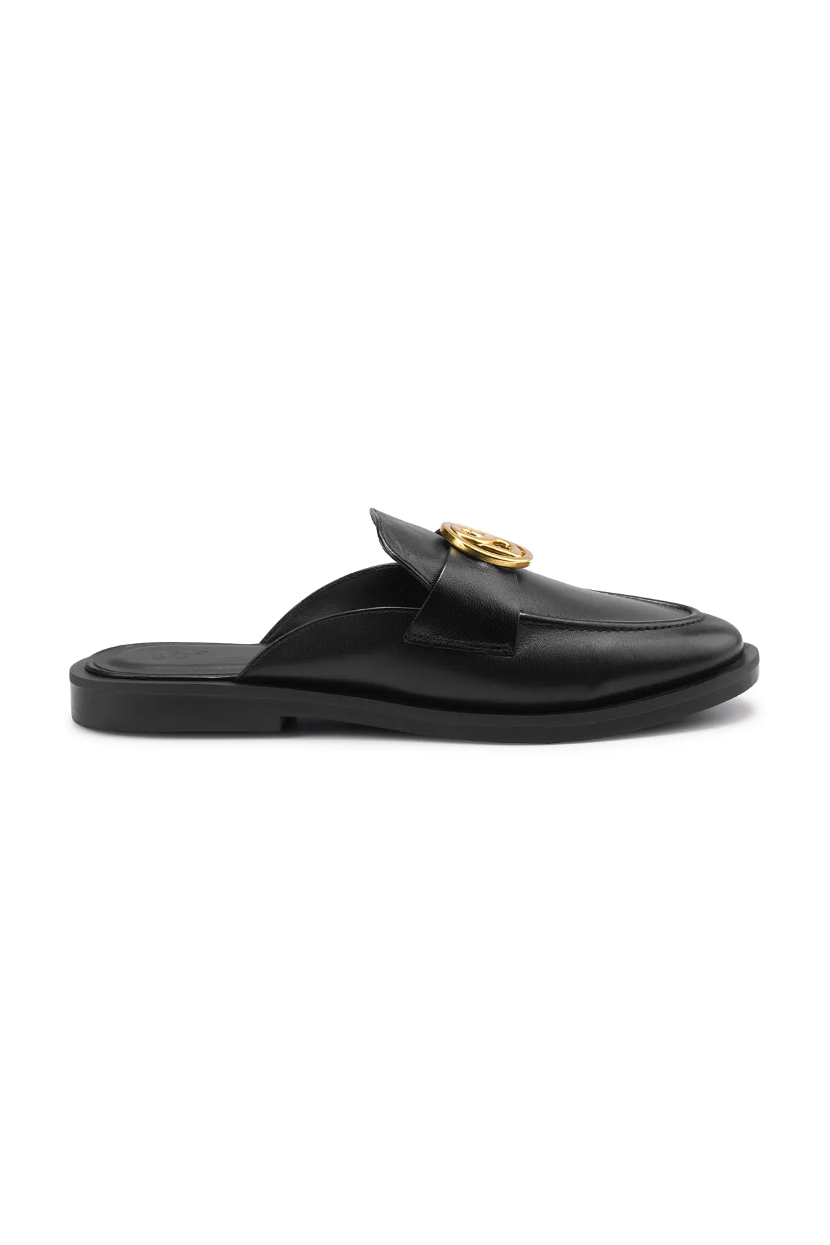 Elan Open Back Loafer - Black