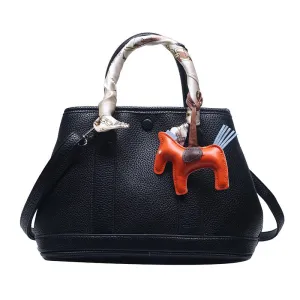 Fashion purses and handbags large capacity PU leather silk scarf accessories women's handbag bags for women 2021 sac a main