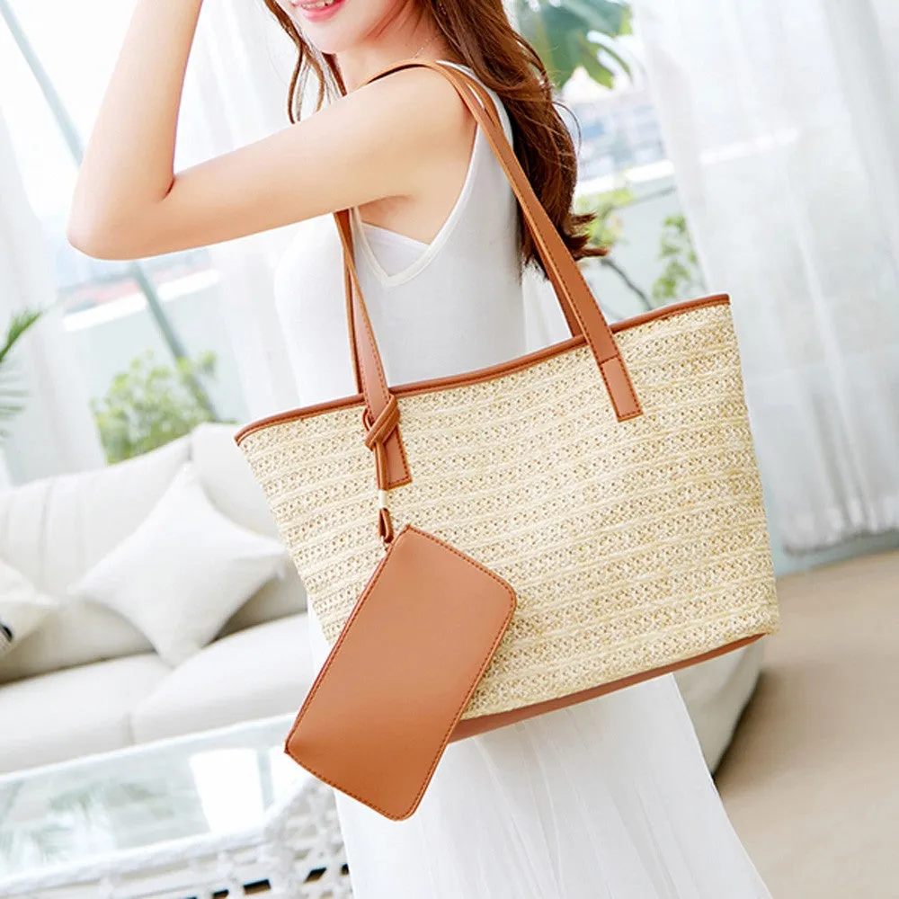 Fashion Women Casual  Bag Straw Bags