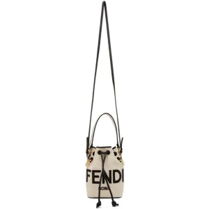 Fendi Beige Mini King Fendi Mon Tresor Bucket Bag