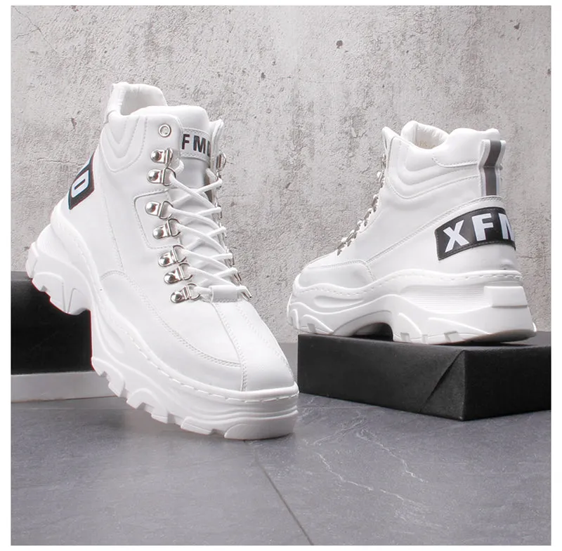 FRANTA CAMILA MARTIN CHUNKY SOLE HIGH TOP SNEAKER BOOTS