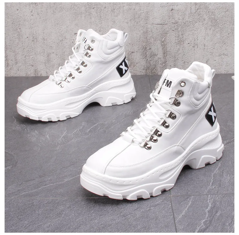 FRANTA CAMILA MARTIN CHUNKY SOLE HIGH TOP SNEAKER BOOTS