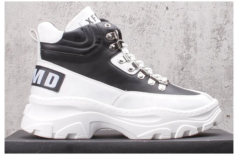FRANTA CAMILA MARTIN CHUNKY SOLE HIGH TOP SNEAKER BOOTS