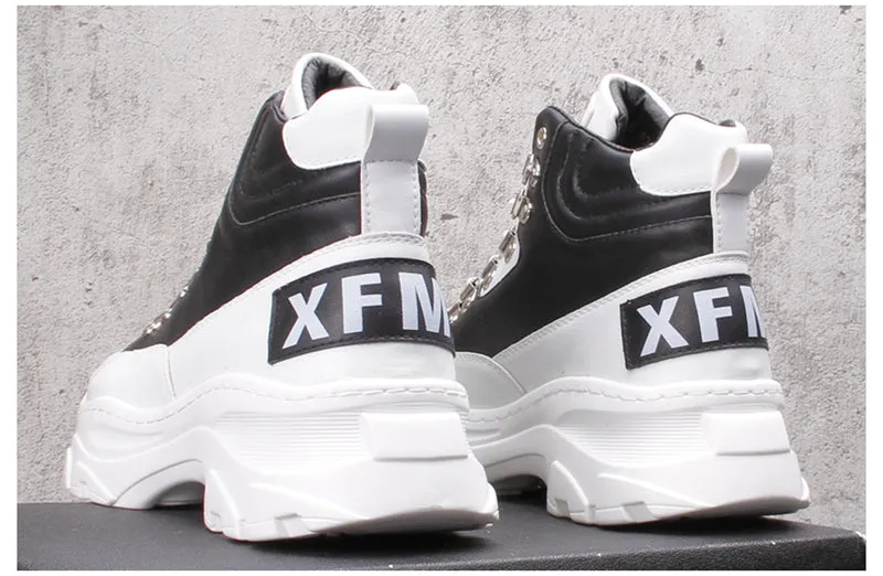 FRANTA CAMILA MARTIN CHUNKY SOLE HIGH TOP SNEAKER BOOTS