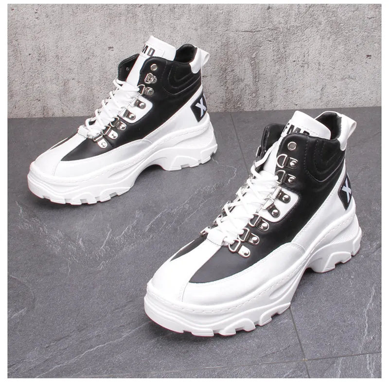FRANTA CAMILA MARTIN CHUNKY SOLE HIGH TOP SNEAKER BOOTS