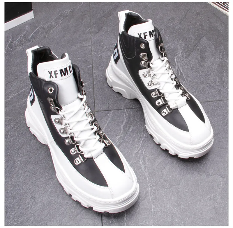 FRANTA CAMILA MARTIN CHUNKY SOLE HIGH TOP SNEAKER BOOTS
