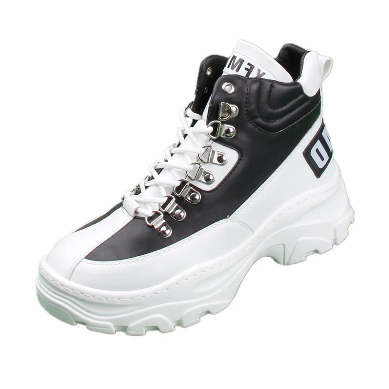 FRANTA CAMILA MARTIN CHUNKY SOLE HIGH TOP SNEAKER BOOTS