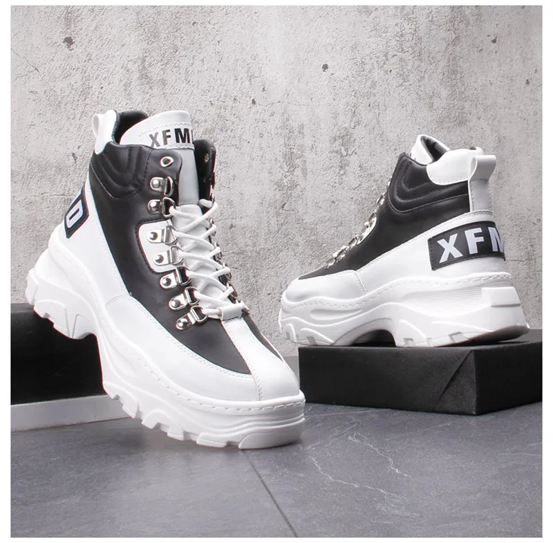 FRANTA CAMILA MARTIN CHUNKY SOLE HIGH TOP SNEAKER BOOTS