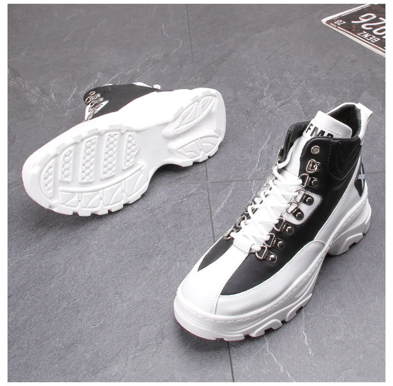 FRANTA CAMILA MARTIN CHUNKY SOLE HIGH TOP SNEAKER BOOTS