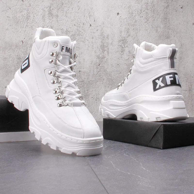 FRANTA CAMILA MARTIN CHUNKY SOLE HIGH TOP SNEAKER BOOTS