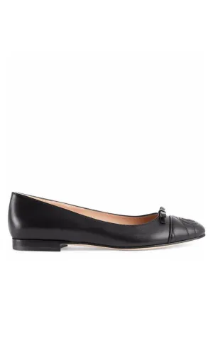 GG Ballerina Leather Shoes