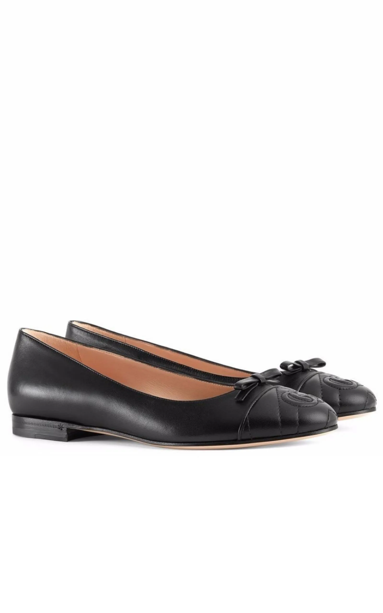 GG Ballerina Leather Shoes
