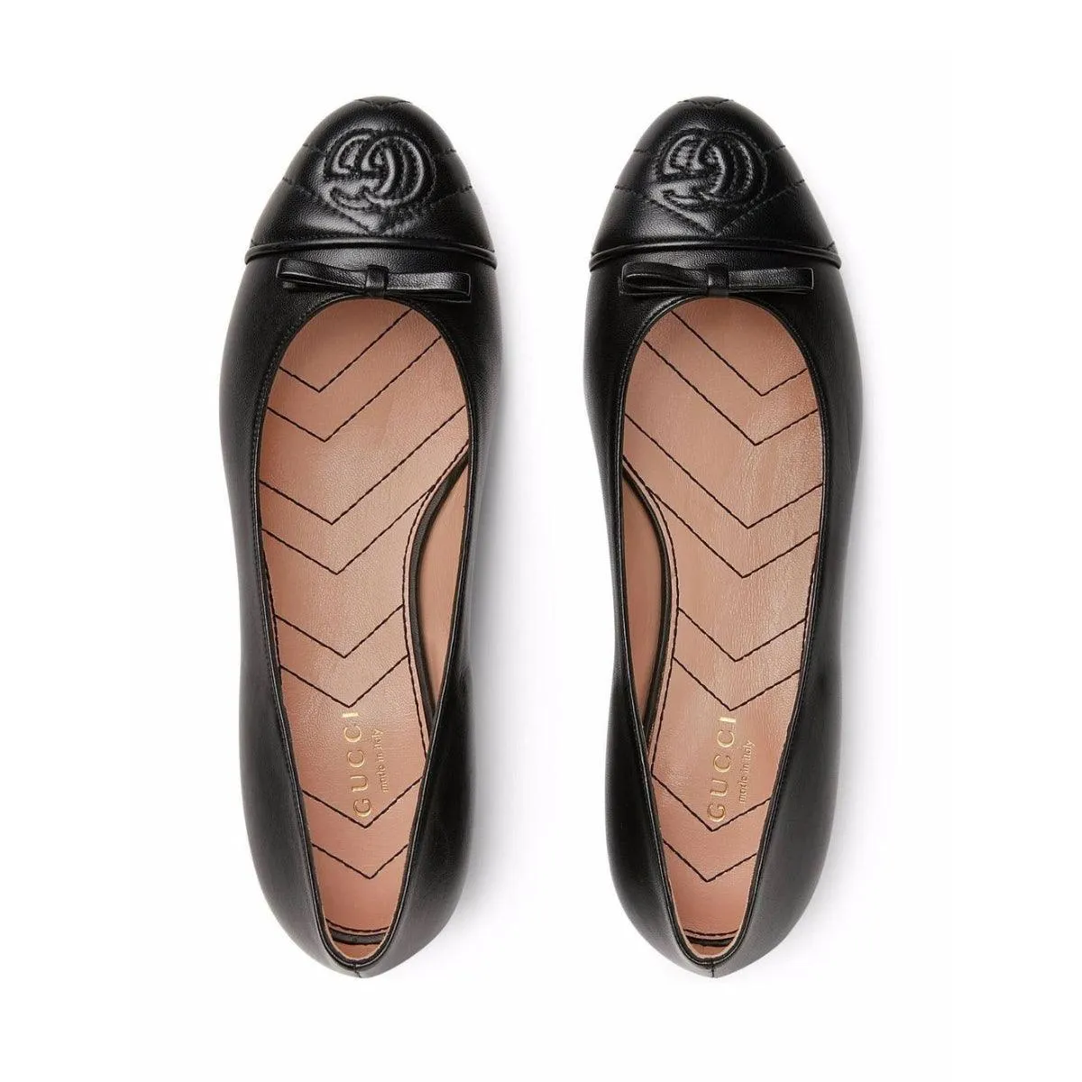 GG Ballerina Leather Shoes
