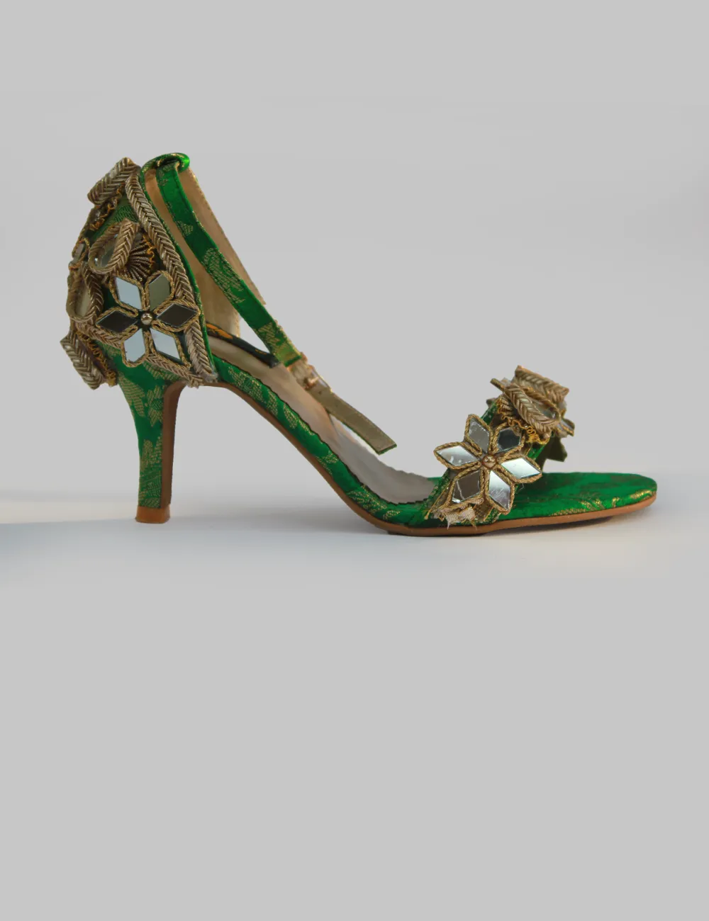 Green | Heel Bridal Sandal