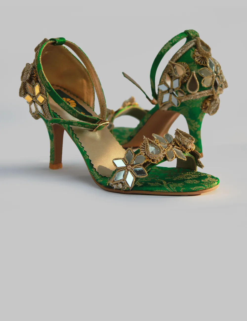Green | Heel Bridal Sandal